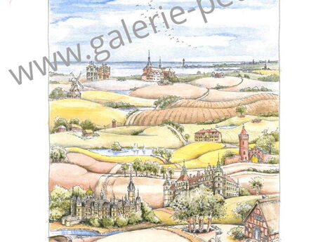 Grafikserie Mecklenburgische Landschaften Nr.1
